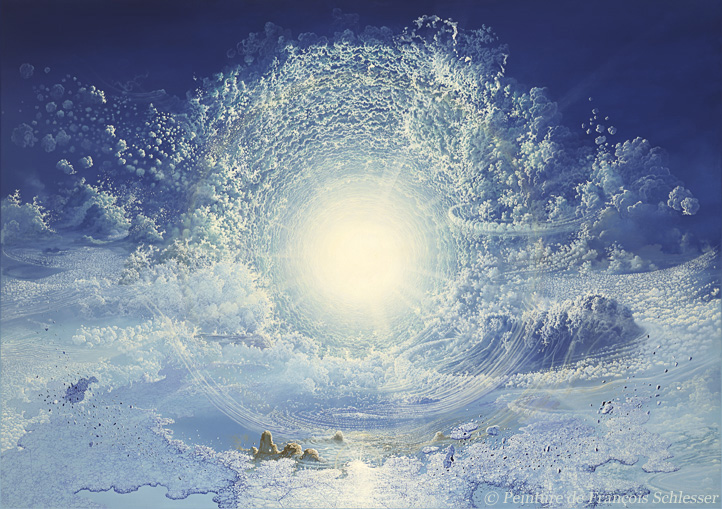 Digigraphie sur toile de "Méditation" 92 x 65 cm (échelle 1)