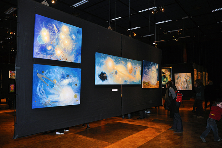 Peintures à l'huile de François Schlesser © - Festival Chimeria 2009, l'exposition de peintures, sculptures