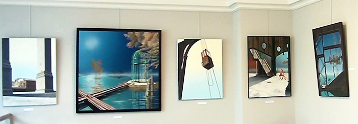 2015 - Peintures de Thierry Van Quickenborne - Exposition du Musée de l'imaginaire du Château de Ferrières, Peintures et Sculptures dans la Galerie et l'Atelier Fondation Taylor Paris