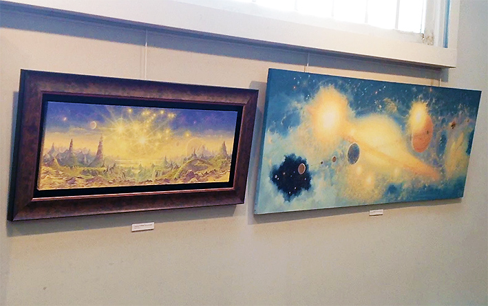 2015 - Peintures à l'huile de François Schlesser © - Exposition du Musée de l'imaginaire du Château de Ferrières, Peintures et Sculptures dans la Galerie et l'Atelier Fondation Taylor Paris