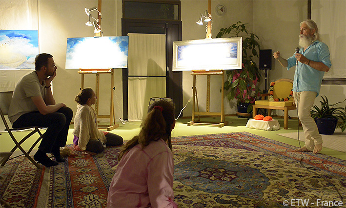 Stage de peinture (Enseignement de la peinture à l'huile) Exposition des peintures récentes - Conférence par "Comment retranscrire la lumière des univers - Naissance et évolution de l’œuvre" Par François SCHLESSER - Centre AMMA "Lou Paradou" TOURVES (83) Var - du 15 au 17 juin 2018