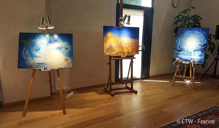 Exposition des peintures de François Schlesser -  juin/juillet 2019  - Centre AMMA "Lou Paradou" TOURVES (83) Var 