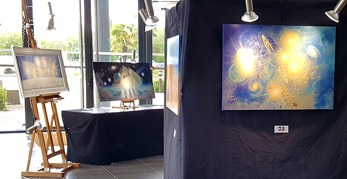 4ème Salon des Z'Arts Zen Exposition des Pein​tures de François Schlesser - Parc Expo Villefranche sur Saône (69) Rhône -18 et 19 mai 2019