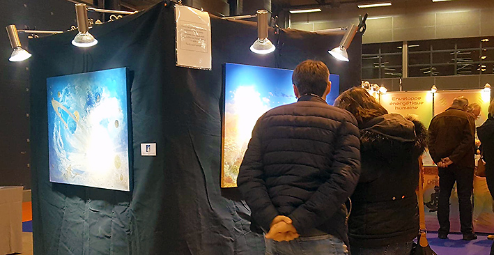 Exposition des Pein​tures de François Schlesser - 1er Salon des Z'Arts Zen - 23 et 24 novembre 2019 - Autun (71) 