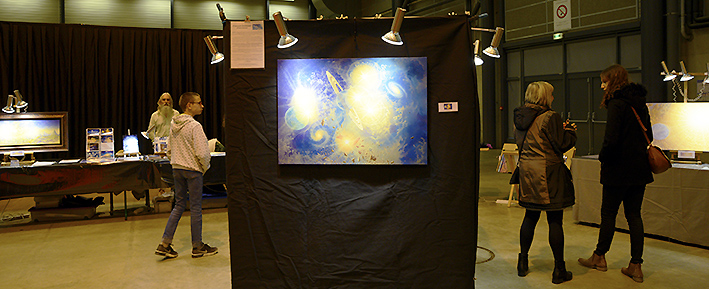 Exposition des Pein​tures de François Schlesser - 1er Salon des Z'Arts Zen - 23 et 24 novembre 2019 - Autun (71) 
