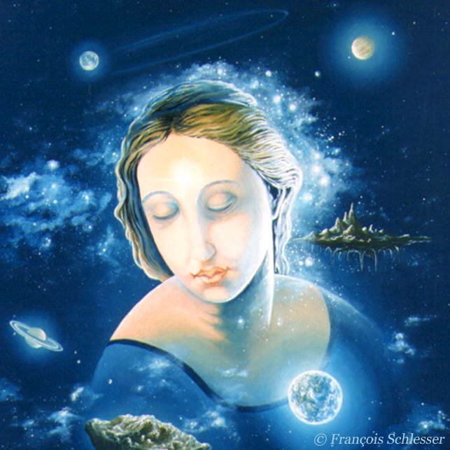 "Le sentiment Terre" - Peinture de François Schlesser